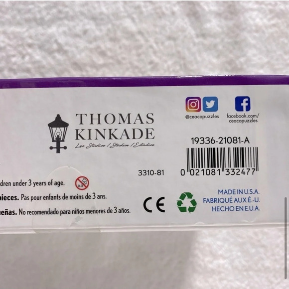 CEACO Thomas Kinkade Leo Studios 1000 PC Landscape Puzzle With Poster  NEW - Picture 9 of 16